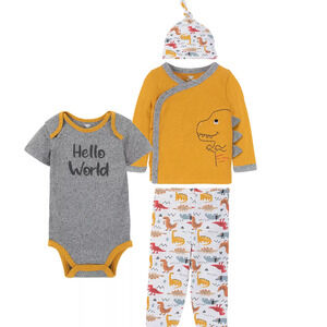 Infant  KOALA BABY  Boys Take Me Home 4 pc Outfit With Hat Newborn NWT